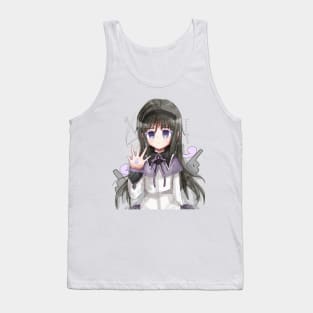 Madoka Magica Homura akemi art by Kībo-Kībo Tank Top